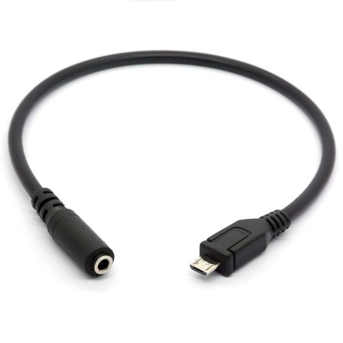 Micro USB Male to 3.5mm Female AUX Audio Cable Cord for Headset Adapter Activ...