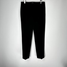 Talbots Bi-Stretch Straight Leg Pants Size 10 Black Career Normcore Minimalist