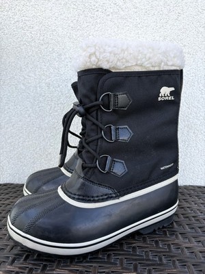 Sorel Winter Carnival Waterproof schwarze Winterstiefel für Damen Größe 36