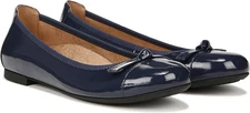 Vionic Women's Amorie Navy Patent Flats NW/OB 6W