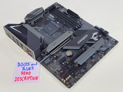 [DAMAGED, BOOTS + RUNS] MSI MPG B550 GAMING CARBON WIFI AMD ATX AM4 Motherboard