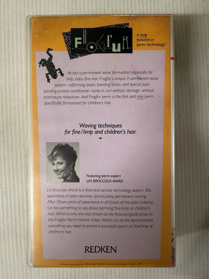 Redken Video Hotline VHS  Frogfur Permanent Waving Techniques For Fine Hair - Image 2 of 3