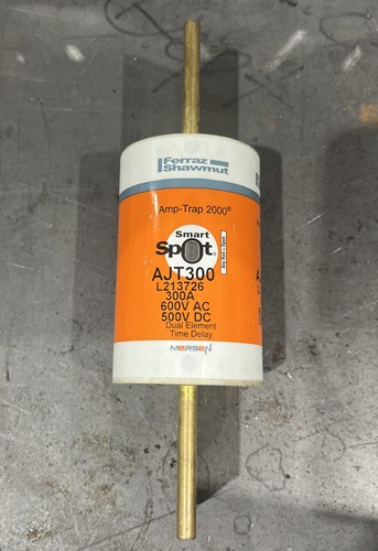 🔥Gould Shawmut AJT300 Amp-trap 2000 300amp 600V 500V Fuse, Used, Free Ship🇺🇸