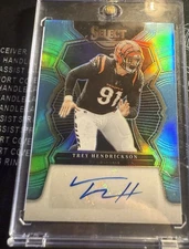 2022 Panini Select Signatures Trey Hendrickson #SIP-TK Light Blue Prizm /35 (AU)