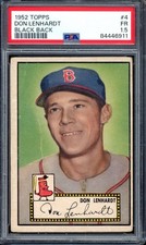1952 Topps #4 Don Lenhardt (Black Back) PSA 1.5 Vintage Baseball Card (6911)