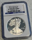 2007 W Proof $1 American Silver Eagle Dollar NGC PF70 UC Early Release