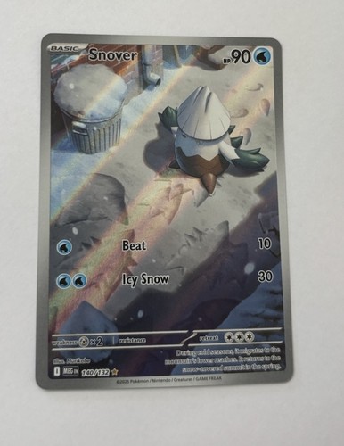 Snover Holo Illustration Rare Mega Evolution 140/132 Pokémon TCG