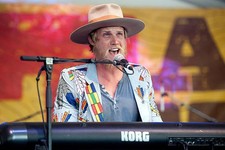 Zach Chance of Jamestown Revival performs at Zilker Park on Octobe- Old Photo 3