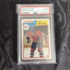 1983 O-Pee-Chee  #193 Mats Naslund Rookie Card PSA8. rookie card picture