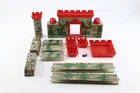 Vtg 50's Marx Medieval Castle Fort 4710 Parts Lot