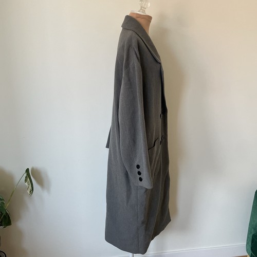 IRO Shepard Double Breasted Virgin Wool Gray Oversized Over Coat EUC FR 36/US 4 - Picture 4 of 12