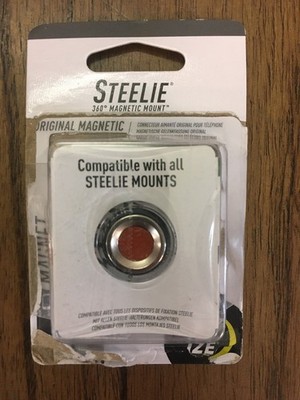 NEW Nite Ize Steelie Silver Original Magnetic Phone Socket