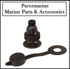 Marine 2 pin 5A Socket & Cap Plug Boat Rib Rv Motor Home 