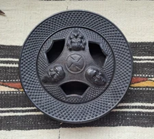 Japanese Buddhist Incense Burner Holder Ashtray 2 piece censer 7.25"