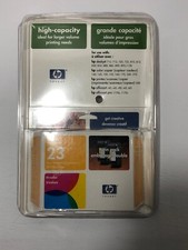 Genuine HP Inkjet 23 Tri-Color Print Cartridge Twin Pack High-Capacity Sealed