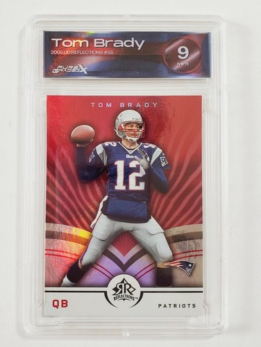 2005 Upper Deck Reflections Tom Brady Refractor #55 PGX 9 Patriots - Picture 4 of 4