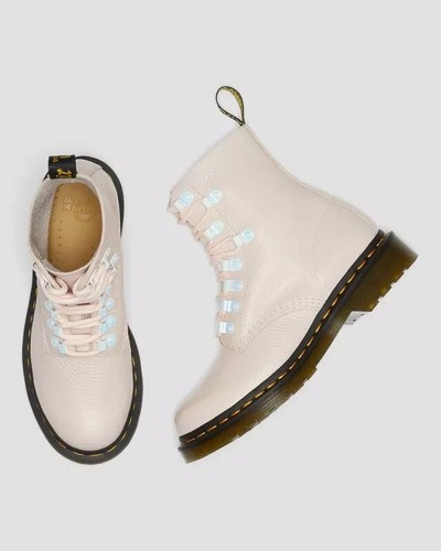Dr. Martens Women's 1460 Pascal Iridescent Hardware Lace Up Boots, J1(B161T) - Picture 6 of 8
