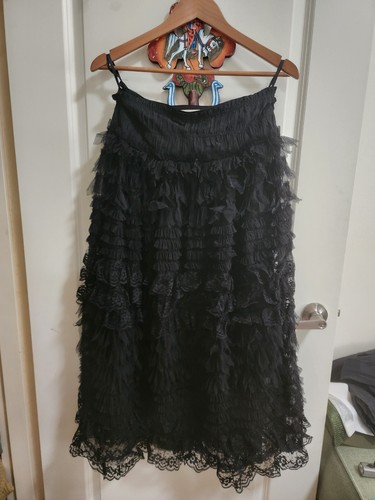 TRELISE COOPER Graceland Frilly Molly Mandy Tulle Maxi Skirt 12 - Picture 2 of 7