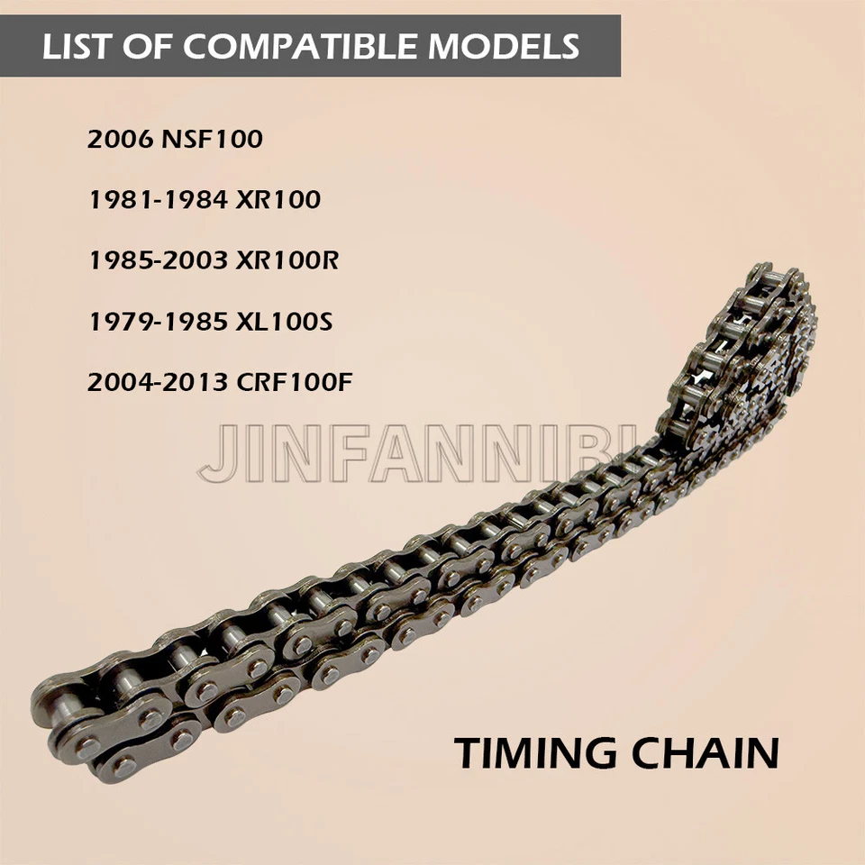 30T Camshaft Sprocket & Cam Timing Chain Blots Kit for Honda XR100R 1985-2003 - Image 4 of 4