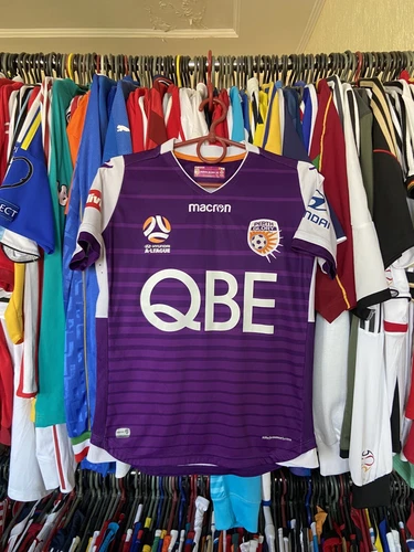 PERTH GLORY 2018 2019 HOME SHIRT JERSEY MACRON sz XS WOMEN #4 LOWRY
