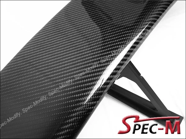 Alerón de maletero de fibra de carbono estilo serie negra C204 C63 AMG 2012-2015 Foto 4 de 4