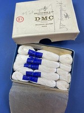 MERCERIE ANCIENNE - 12 écheveaux de COTON A BRODER DMC N° 16 - avec la boîte