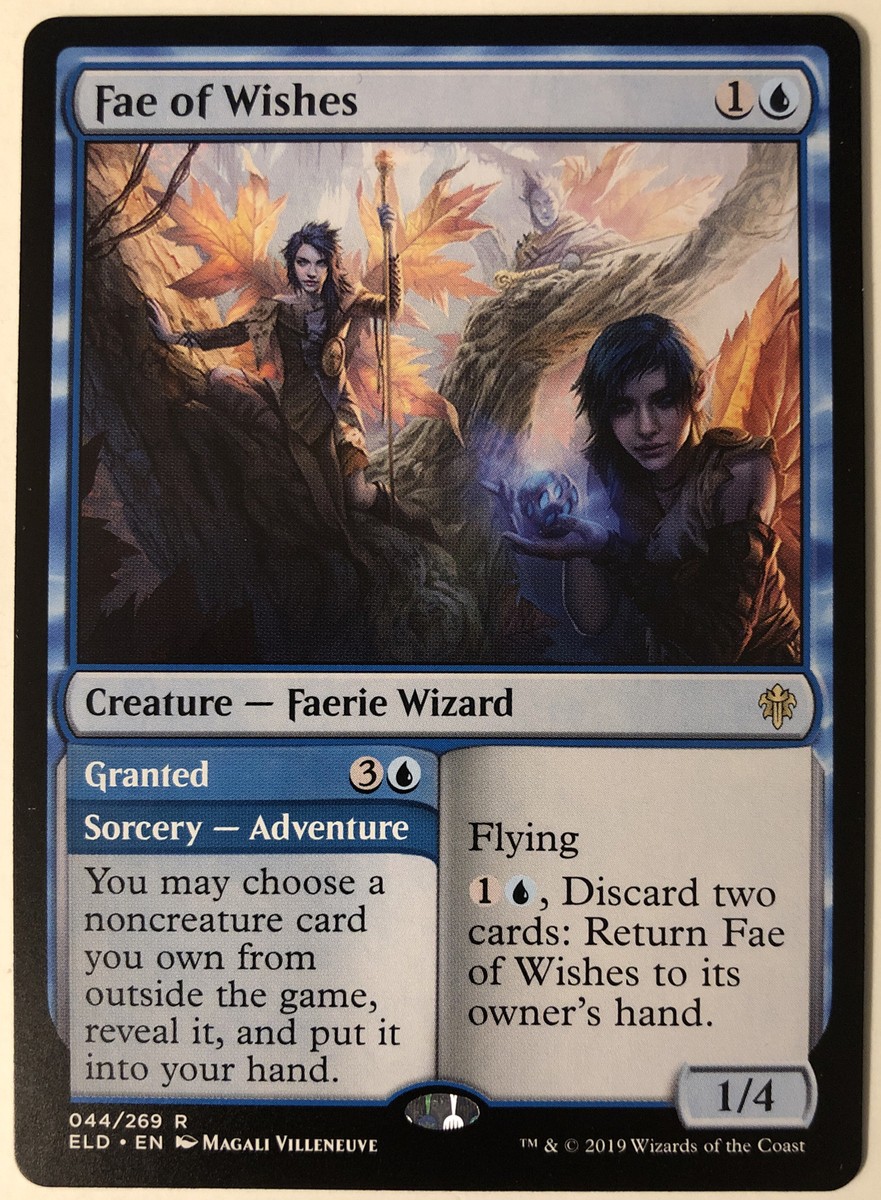 Fae of Wishes 2x FOIL ELD MTG Throne of Eldraine Rare MINT blue Fae of Wishes 2x FOIL ELD MTG Throne of Eldraine Rare MINT blue