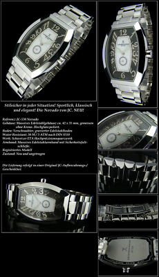 Jacques Cantani NOVADO JC-530 Series Luxury Watch Banana Style Case Form Massive