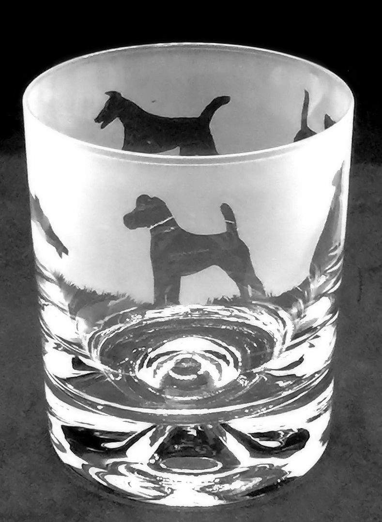 SMOOTH FOX TERRIER Frieze Boxed 30cl Glass Whisky Tumbler-image