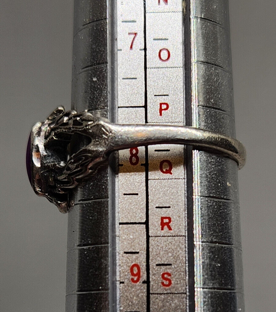 Silver Cloud Sterling Silver Sugilite Ring – Size… - image 3