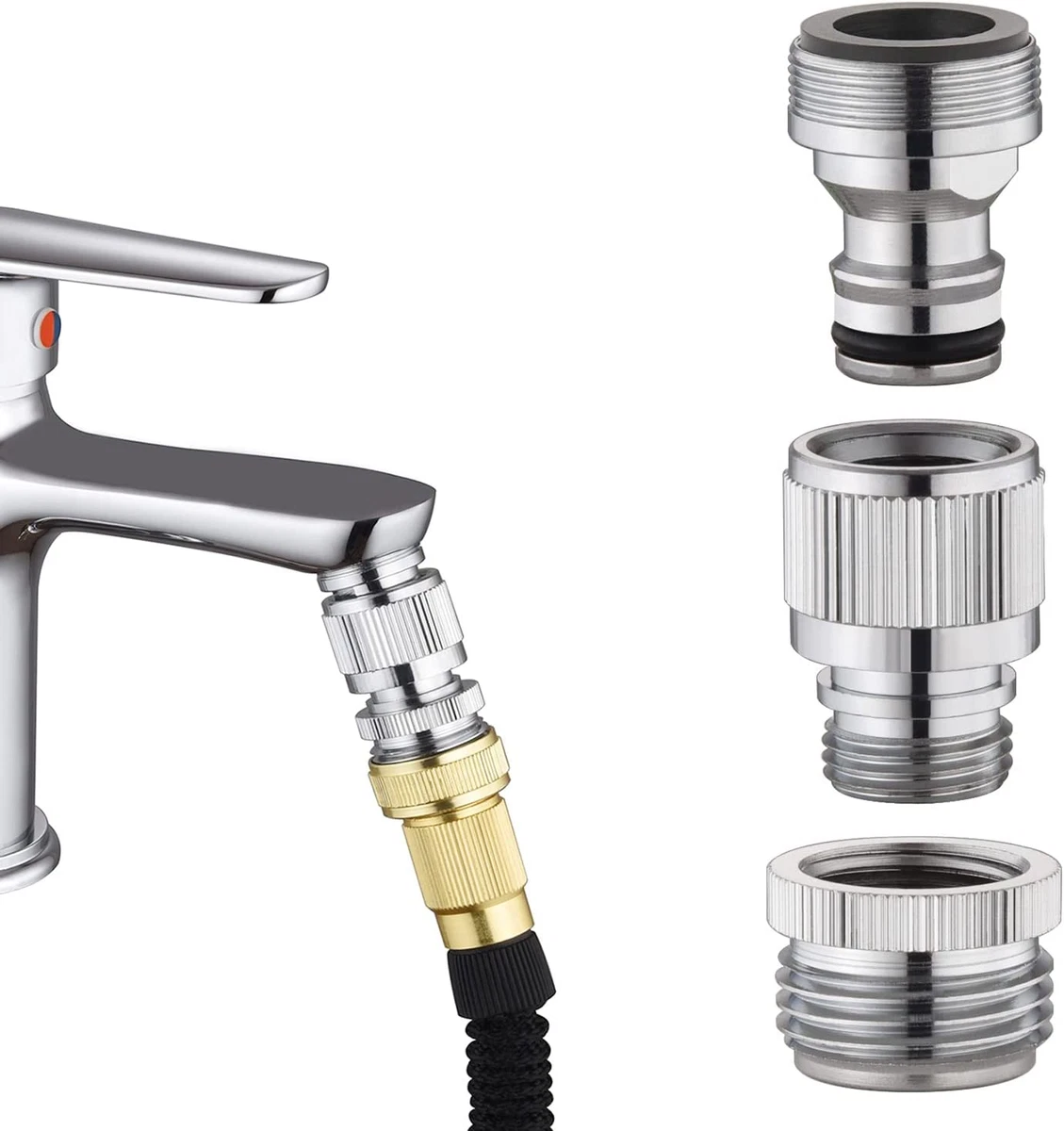 Hsmhose Sink Faucet Quick Connector Faucet Adapter for Sink Connection Shower Ho