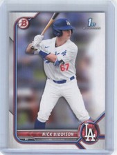 2022 Bowman Draft - #BD-165 Nick Biddison (RC)