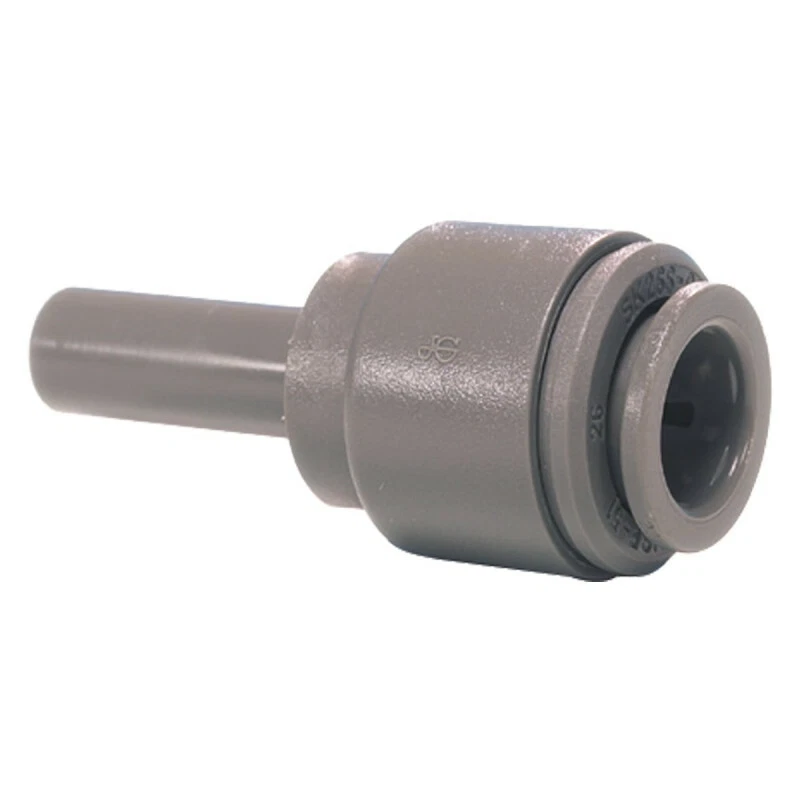 John Guest PI131012S Stem to Push Fit Enlarger 5/16" Stem x 3/8" Push Fit