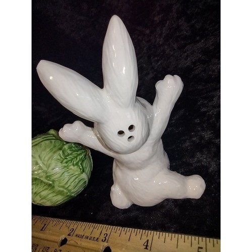 Vintage Osterhase Peter Hase und Kopf Salat Salz und Pfefferstreuer Set - Bild 4 von 8