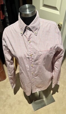 Converse One Star Plaid Button Down Shirt Mens Size SMALL Multicolor See Pics