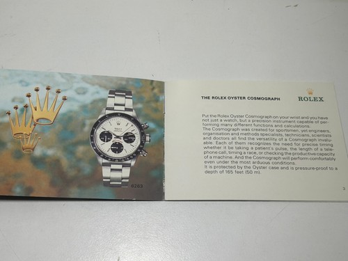 SET BOOKLET ROLEX COSMOGRAPH DAYTONA IN INGLESE/USA E CALENDARIO ANNO 1981 - Picture 5 of 9