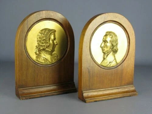 Fermalibri d'antiquariato originale di complementi di arredo