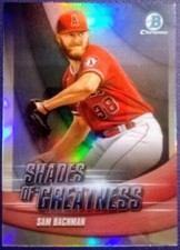 2022 Bowman Chrome Shades of Greatness #SG-10 Sam Bachman Los Angeles Angels ⚾
