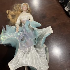 Bambola di porcellana Arianna Principessa del Mare Franklin come nuova