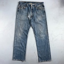 Levis 501 Vintage Y2K XX Straight Leg Jeans 90s Blue Med Wash 34x32 Act 31x31