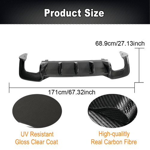 Difusor trasero de carbono para Audi A5 S-line S5 2020-2021 difusor alerón trasero - Imagen 6 de 14