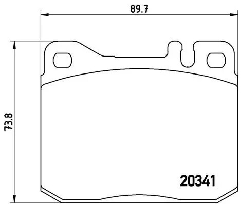 Pastiglie freno P 50 004 BREMBO per MERCEDES-BENZ 123 Tre volumi 123 T-Model SL