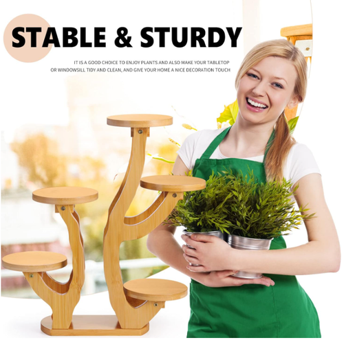 Tiered Plant Stands Succulent Pot Small Plant Shelf Stand for Indoor Plants Mini - Picture 8 of 9