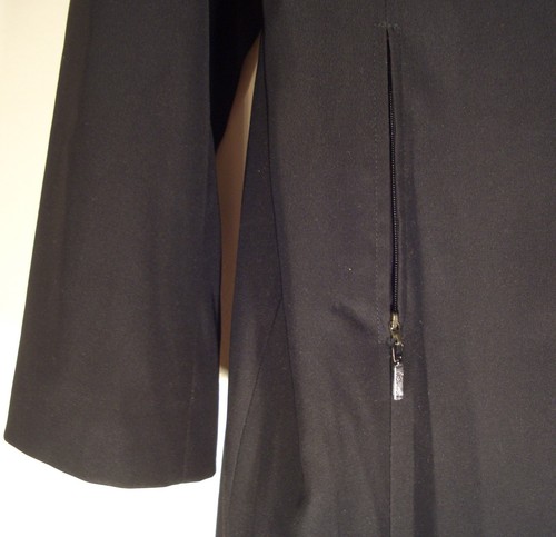 PRECIOSO ABRIGO LARGO ELEGANTE DE "JONES NEW YORK" con FORRO EXTRAÍBLE TALLA: L NEGRO - Imagen 6 de 12