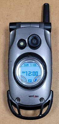 Casio G'zOne Type-V / C511 - Gray ( Verizon ) Very Rare Flip Phone