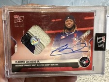 2021 Topps Now #510D Vladimir Guerrero Jr Auto Base Relic /10 RED