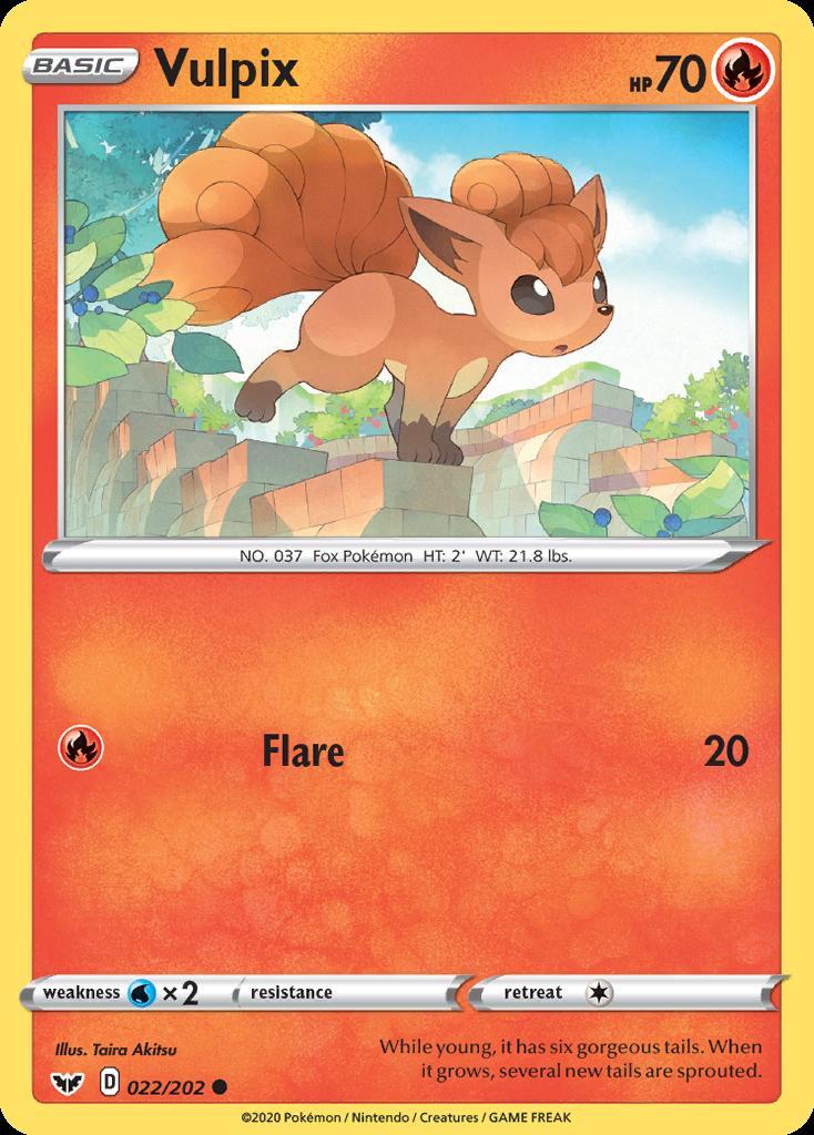 Pokemon Vulpix (22/225) Sword & Shield LP