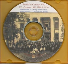Franklin County VA Census Records 1860 +1880 +1920 - VA Genealogy