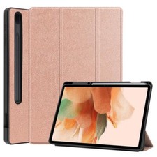 For Samsung Galaxy Tab S7 S7 S7 FE Case Leather Soft Tablet Cover Folio Stand