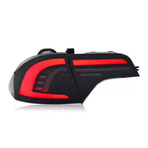 Red Tube LED Brake Tail Lights Sequential Turn Signal For 06-11 Civic Sedan 4-DR - Picture 14 of 22